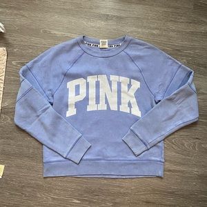 Periwinkle PINK oversized sweatshirt. Size XS